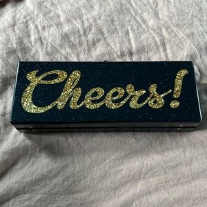 Edie Parker Flavia Enamel Clutch in Pouch